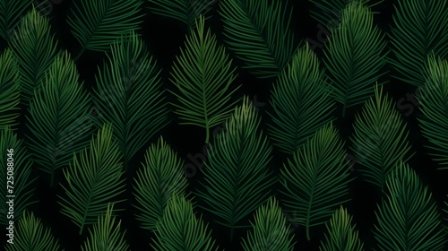 seamless background with coniferous branches pattern  coniferous  fir  