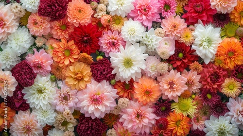 colorful flowers full background