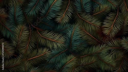 seamless background with coniferous branches pattern  coniferous  fir  