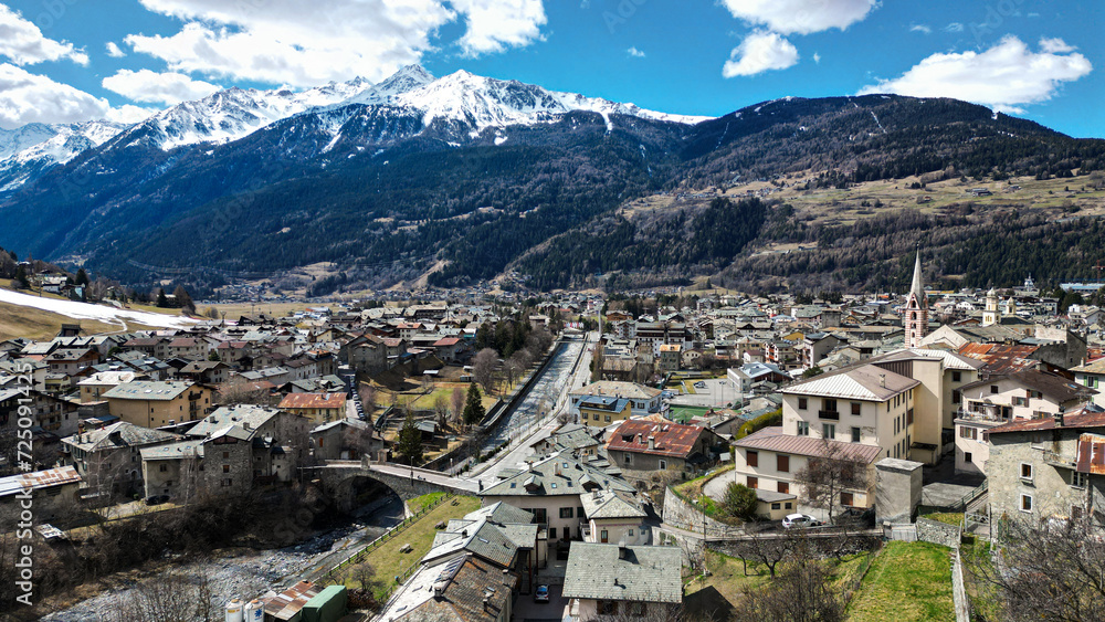 Lovely town in the Italian Alps.