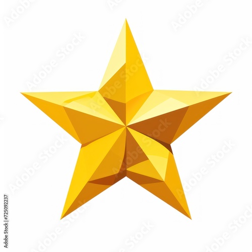 a yellow star with a pointed pointy design
