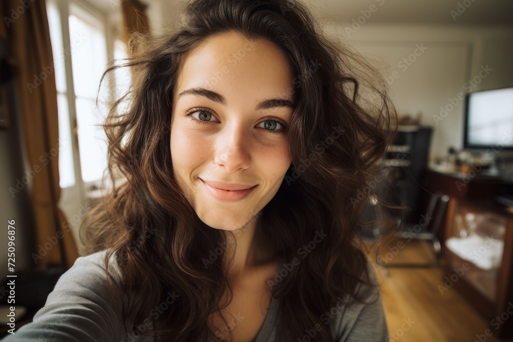 a woman taking a selfie a woman taking a selfie