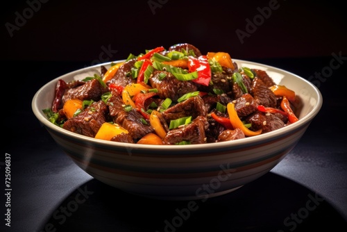 a bowl of meat and vegetables