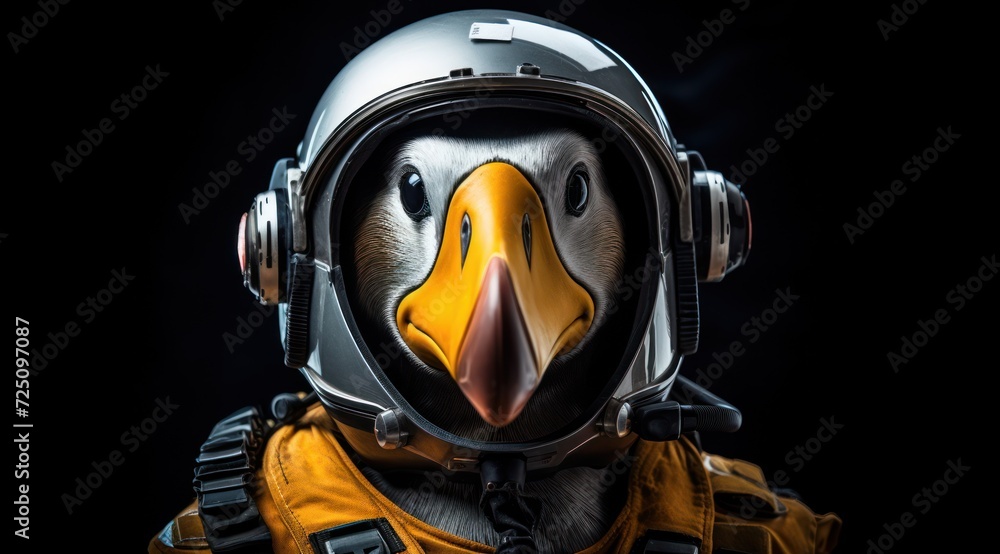a bird wearing a helmet a bird wearing a helmet