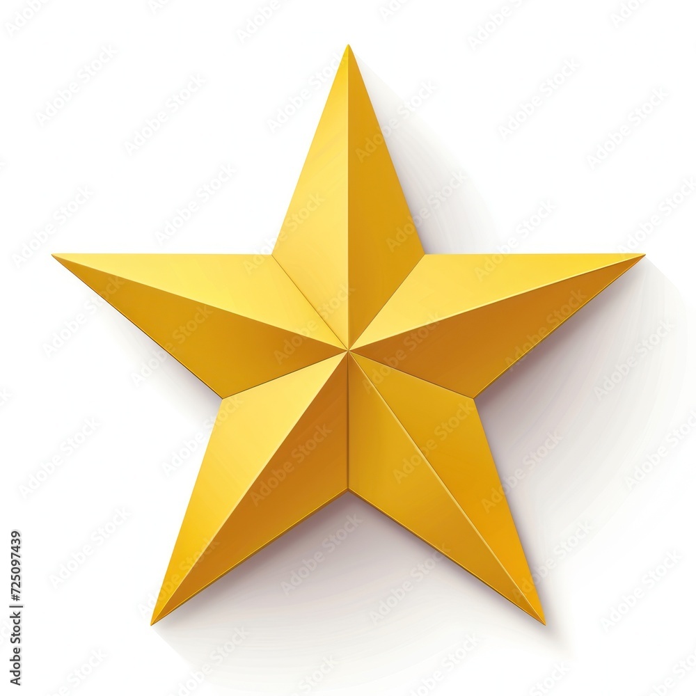 Fototapeta premium a gold star on a white background