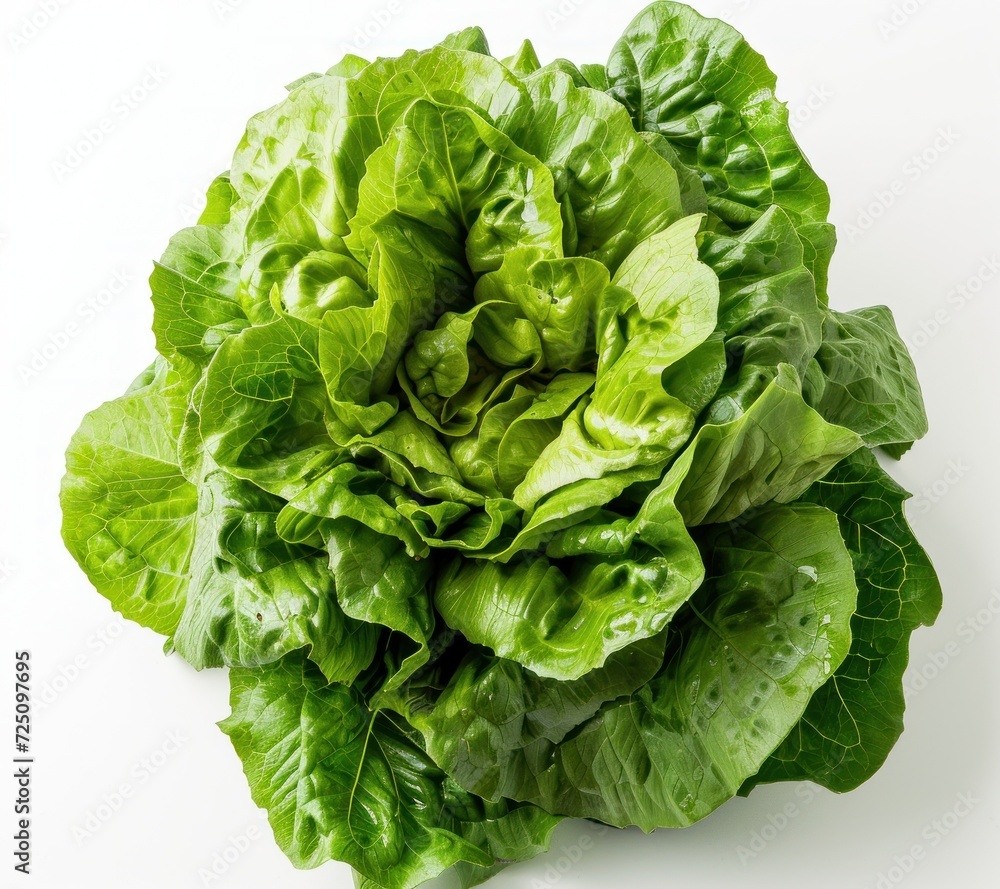 a green leafy vegetable on a white background a green leafy vegetable on a white background