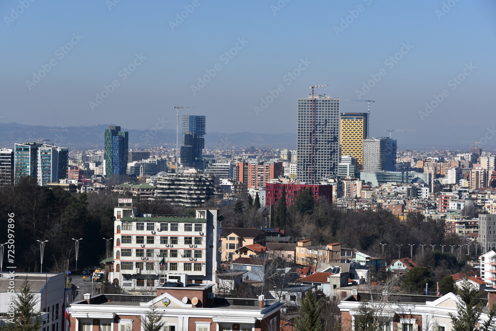 Tirana, capital and largest tourist city, Albania, Europe, Balkans,