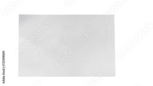 close up of a blank price label on white background with clipping path
