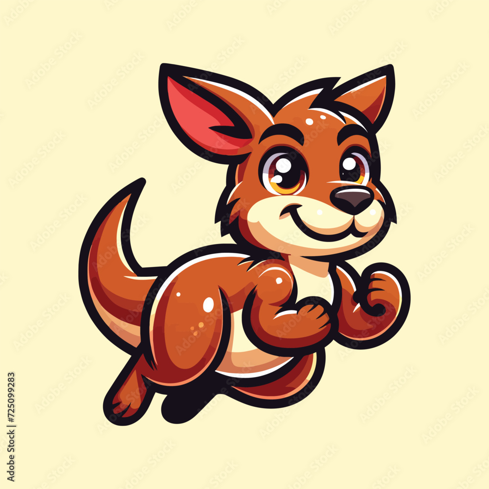 Cartoon Kangaroo Vector Illustration Cartoon Kangaroo Vector Illustration