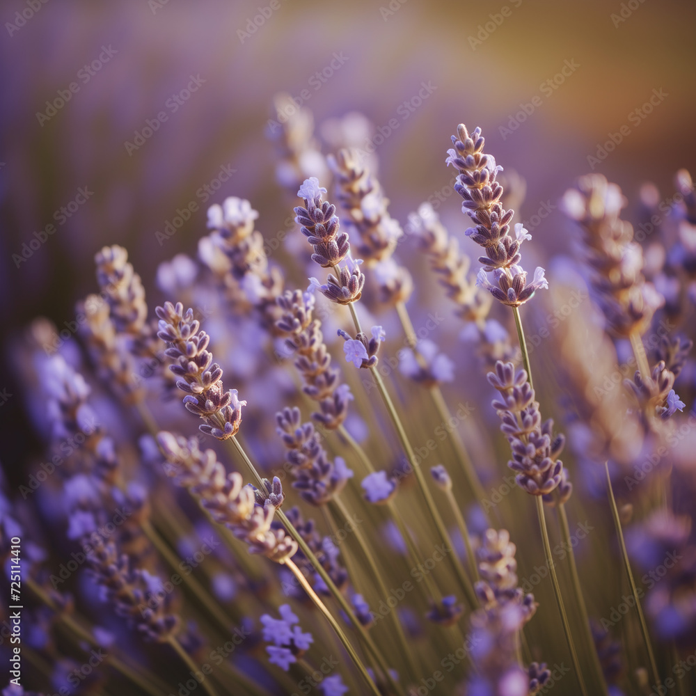Fototapeta premium High-Quality Travel Photograph Featuring Lavender Bunch