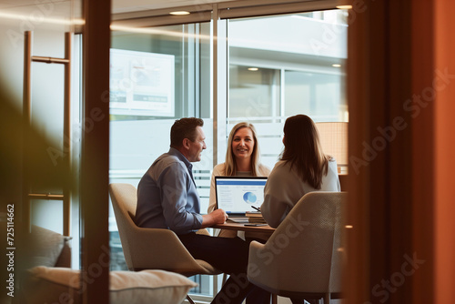 Client Engagement, Financial Advisor Presenting Investment Strategies, Open Banking photo