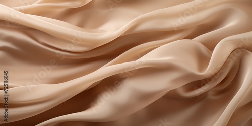 Satin Fabric Background. Luxury Silk Texture Cloth. Abstract Textile Backdrop. Generative AI