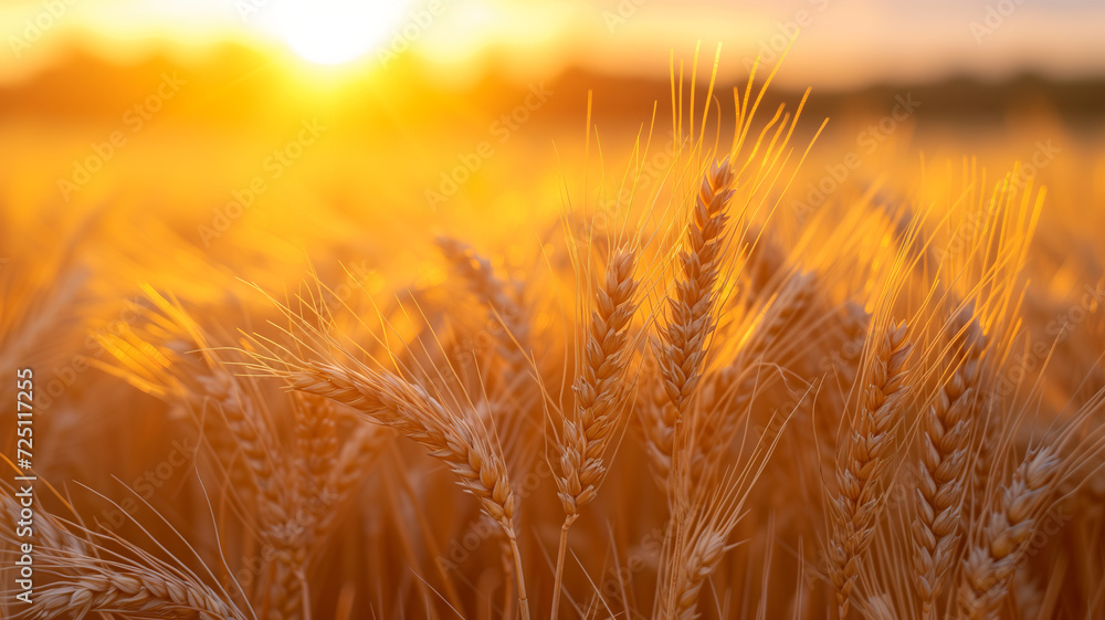 Rye in the sunset light 