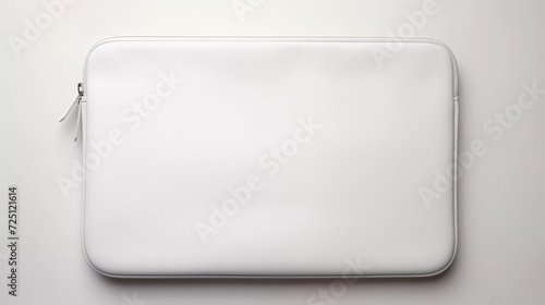 Mockup. Device Protection: White Laptop Sleeve