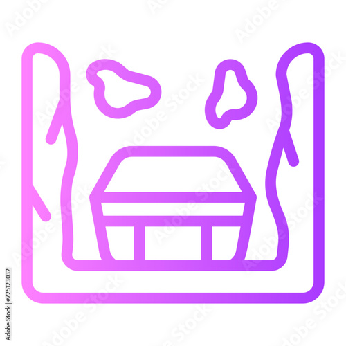 burial gradient icon