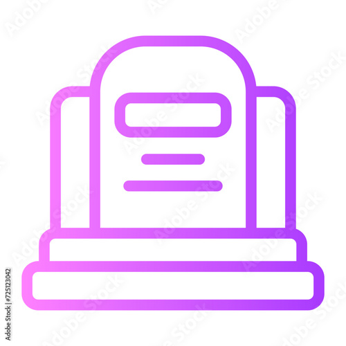 grave gradient icon