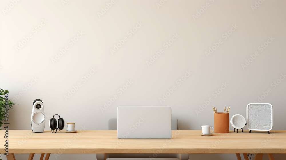 white background for a podcast desk white background for a podcast desk
