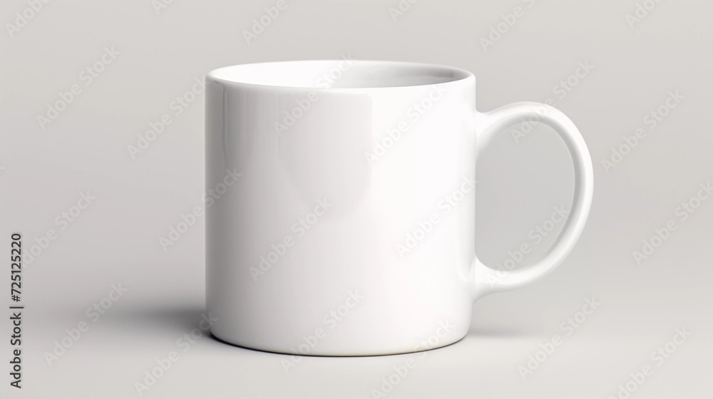 Obraz premium Mockup. White Coffee Mug with Blank Surface