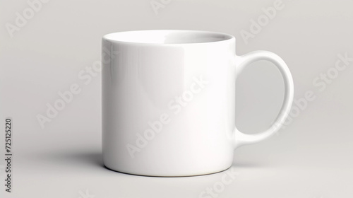 Mockup. White Coffee Mug with Blank Surface