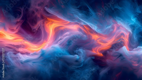 Colorful Lava Wallpaper with Red and Blue Liquids