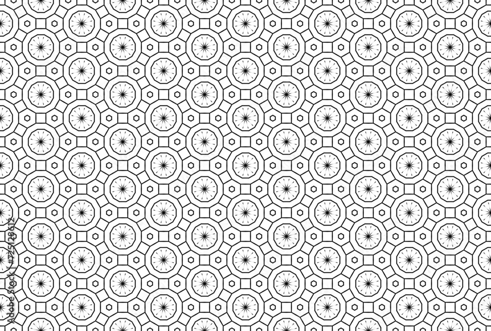 Seamless Art Design Geometric Texture Pattern.