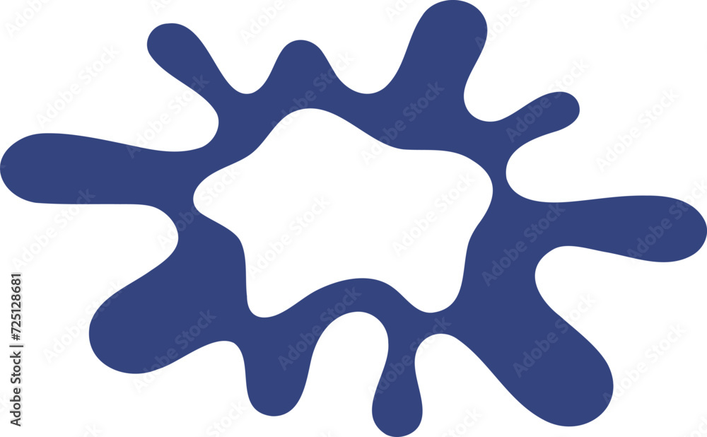 Frame shape flat illustration. Border silhouette design element Frame shape flat illustration. Border silhouette design element