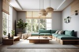 Interior of a modern home's living room. Elegant interior design