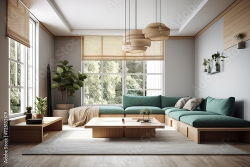 Interior of a modern home s living room. Elegant interior design
