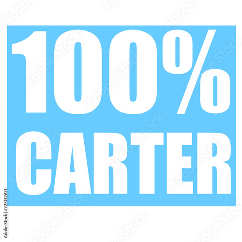 Carter name 100 percent png
