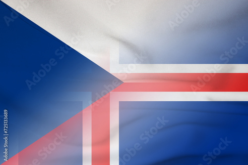 Czech Republic and Iceland state flag international relations ISL CZE