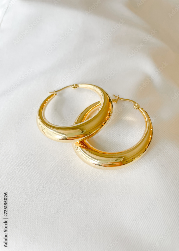 Medium Size Gold Hoops Medium Size Gold Hoops