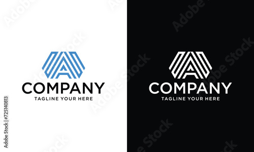 N A S initials logo, combined overlap logo letters on a black and white background.