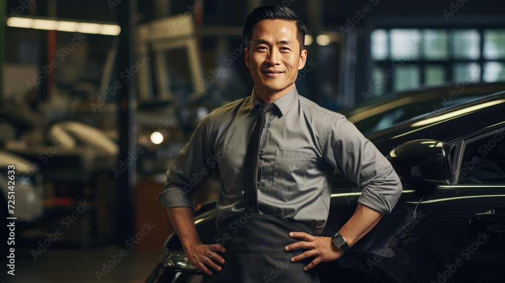 Mid adult male mechanic Mid adult male mechanic