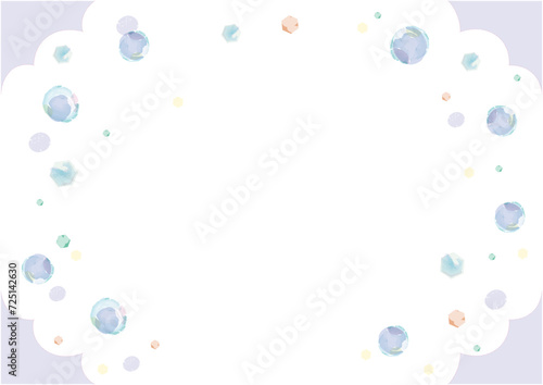 Purple background with bubbles
