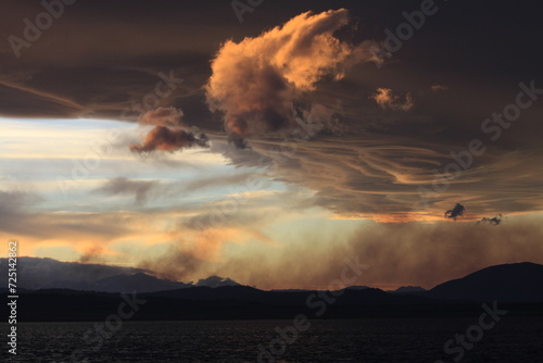 Lake Crowley Sunset photo