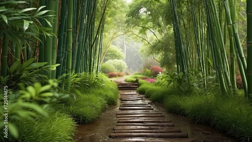 Bamboo forest  pathway  wedding backdrop  photography backdrop