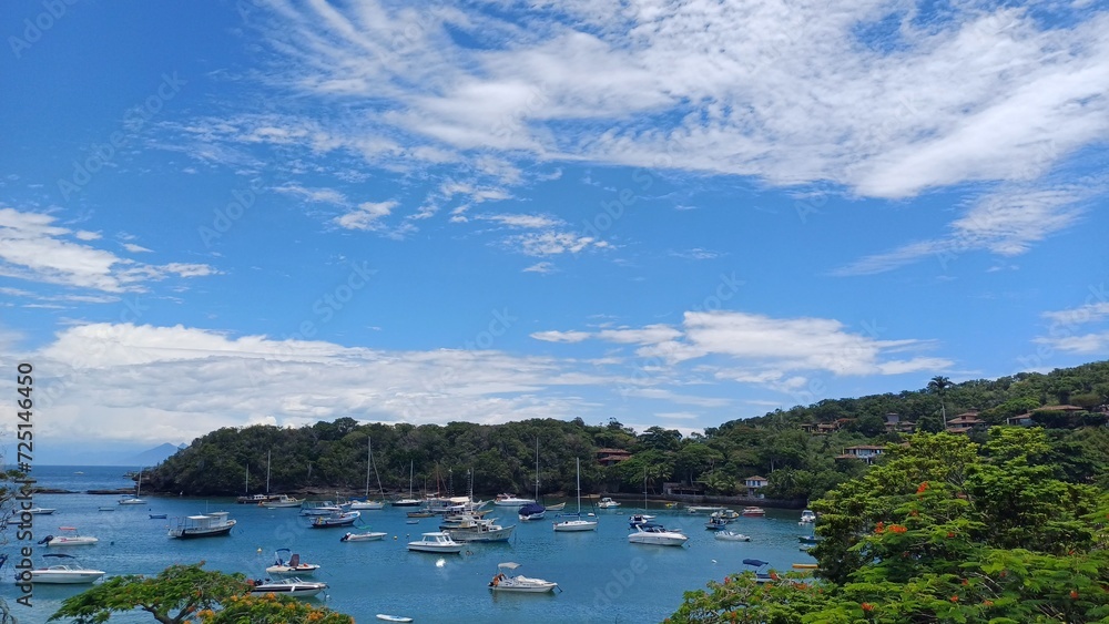 Boats at Praia da Azeda in Búzios - RJ, Brazil