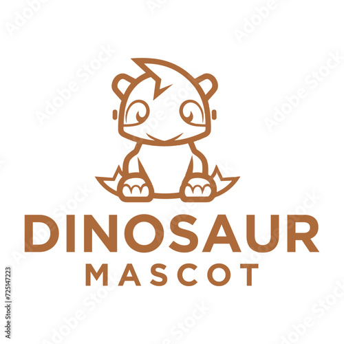 Wallpaper Mural Dinosaur mascot logo vector illustration Torontodigital.ca