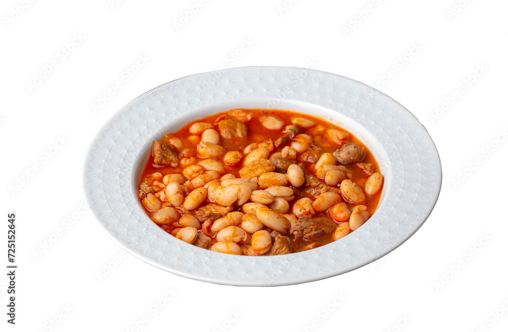 Turkish foods; dried bean, Beans with minced meat (kuru fasulye) Turkish foods; dried bean, Beans with minced meat (kuru fasulye)