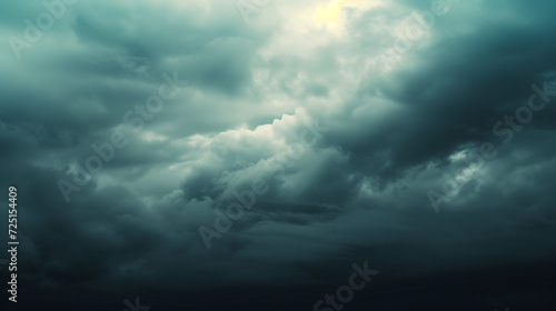 Cloudy sky, overcast and moody, atmospheric and dramatic background