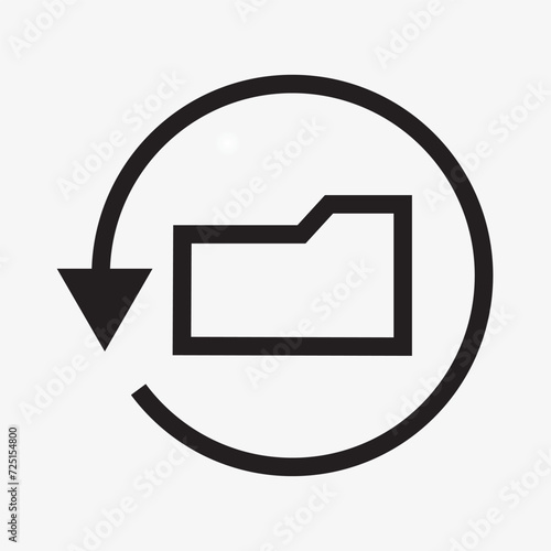 folder icon with paper