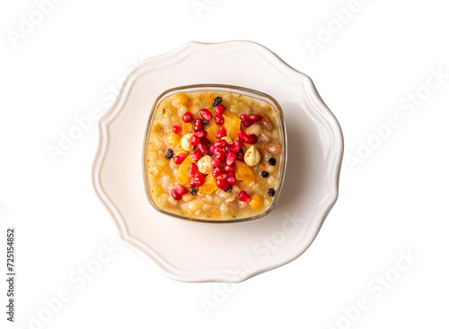 Traditional delicious Turkish dessert; Ashura (Asure) photo