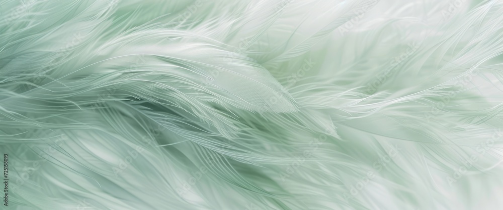 Fototapeta premium feather green background