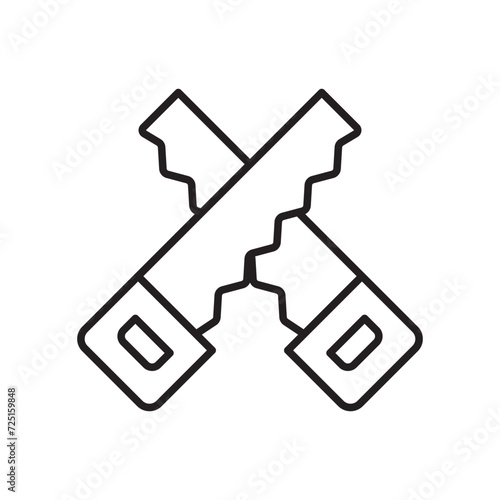 Saw icon vector design templates simple and modern