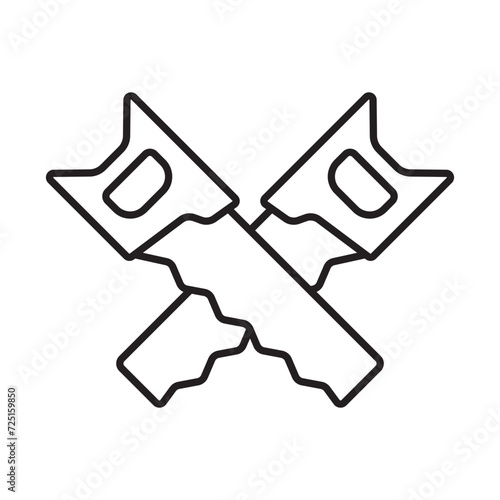 Saw icon vector design templates simple and modern