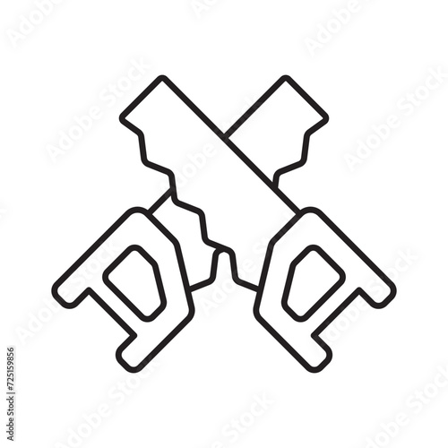 Saw icon vector design templates simple and modern