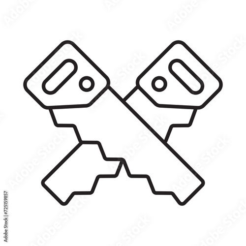 Saw icon vector design templates simple and modern