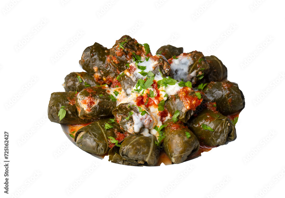 Stuffed collard greens with boiled leaves, traditonal turkish black sea region food, sarma, dolma (Turkish name; Kara lahana sarmasi) Stuffed collard greens with boiled leaves, traditonal turkish black sea region food, sarma, dolma (Turkish name; Kara lahana sarmasi)