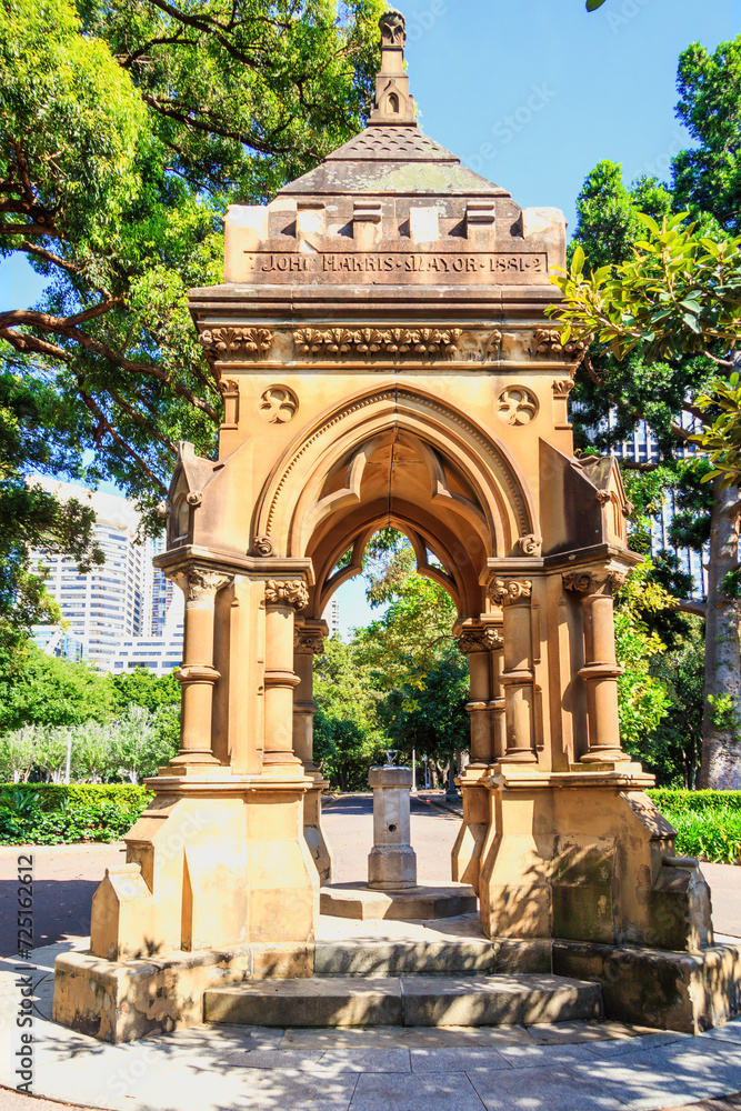 The Frazer fountain in Hyde Park, Sydney