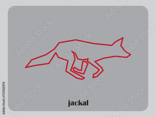wolf logo coyote icon dog silhouette jackal vector